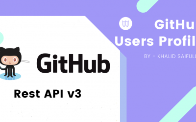 Get GitHub Profile Using GitHub User API