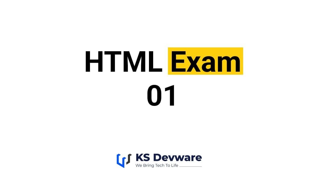HTML Exam – 01