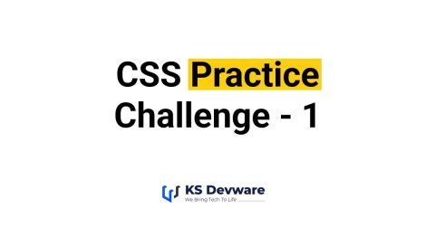 CSS Practice Challenge - 01 - KS Devware